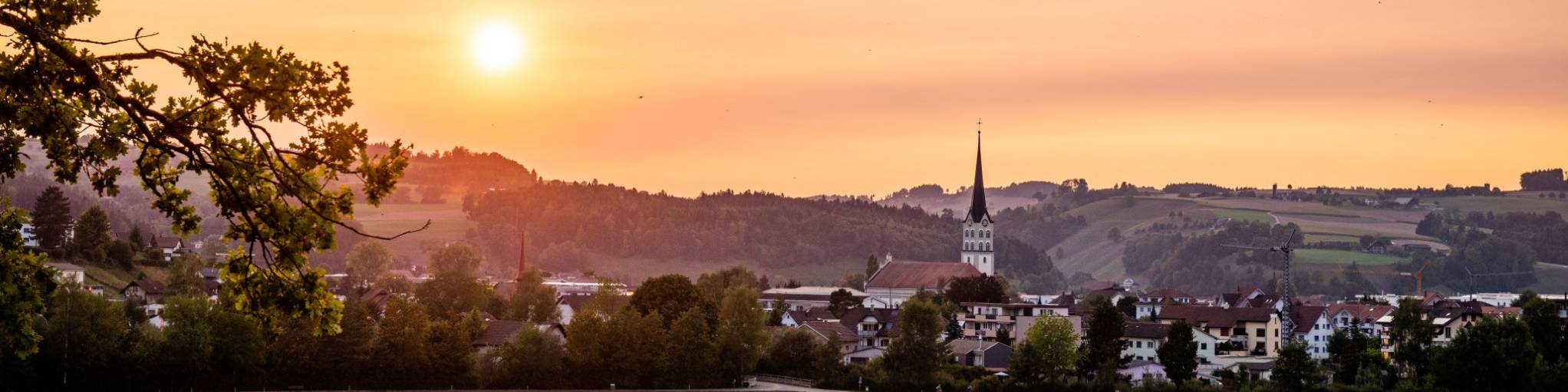 Schötz im Abendrt