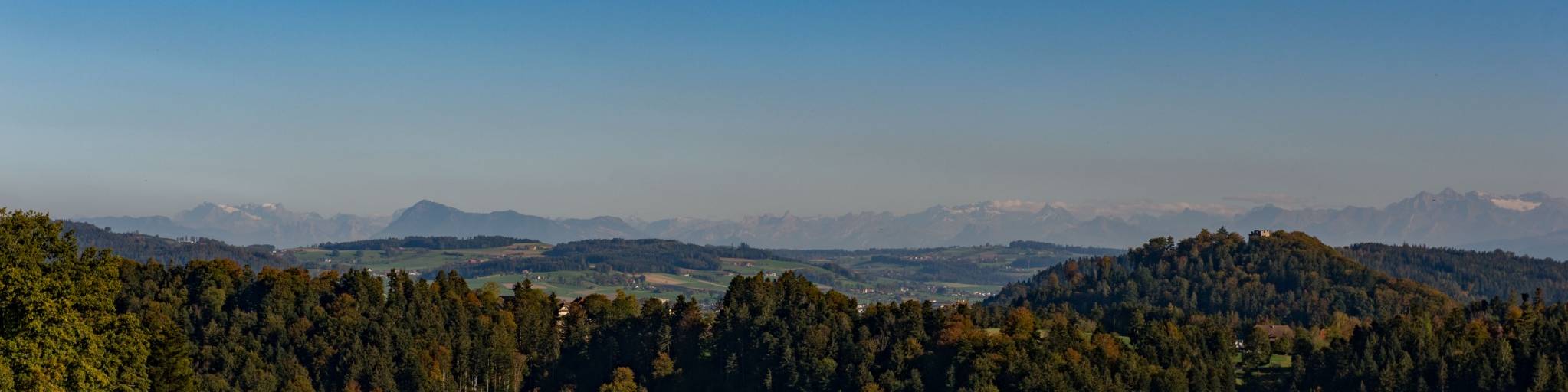 Bergpanorama Sicht von Ohmstal